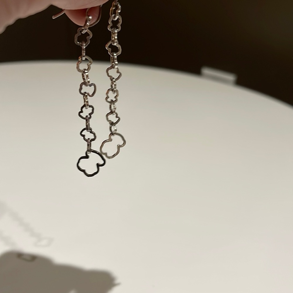Tous Silver Bear Drop Earrings carrousel